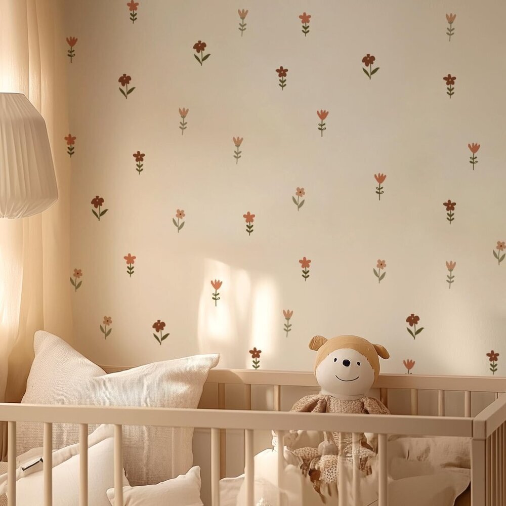 Boho Wall Stickers Girls Bedroom Removable Wall Decals Nursery Kids Room Decor V